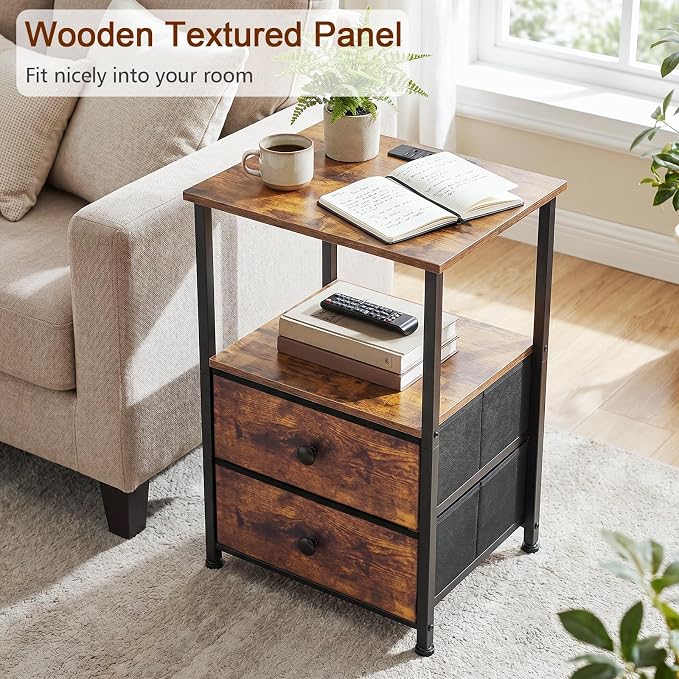 Night Stand, Nightstands Set of 2 - Image 8
