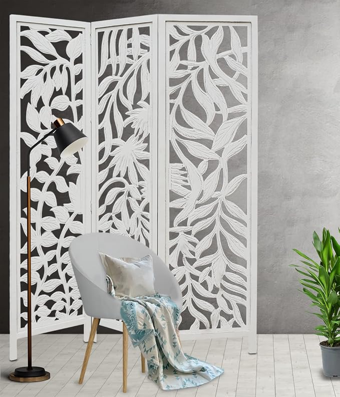 COTTON CRAFT Room Divider Wood Screen - Image 3