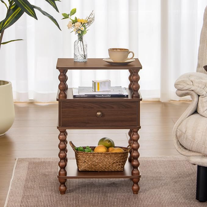 AWASEN Mid Century Modern Nightstand, Bedside Table - Image 2