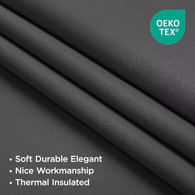 Joydeco Blackout Curtains 108 Inches Long 2 Panels Set, Thermal Insulated Long - Image 2