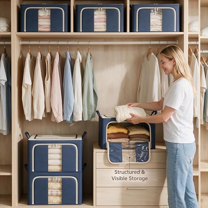 3 Openings Clothes Storage Bins - Image 6