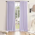 96 Inches Long 2 Panels Blackout Curtain Panels by DONREN