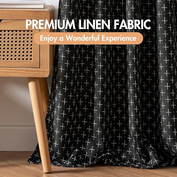 MIULEE 100% Blackout Decorative Linen Curtains - Image 6