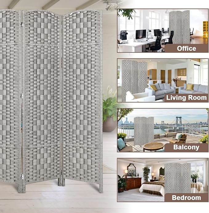 RHF Room Divider Panel, Partition Room Dividers, 3Panel Privacy Screen - Image 6