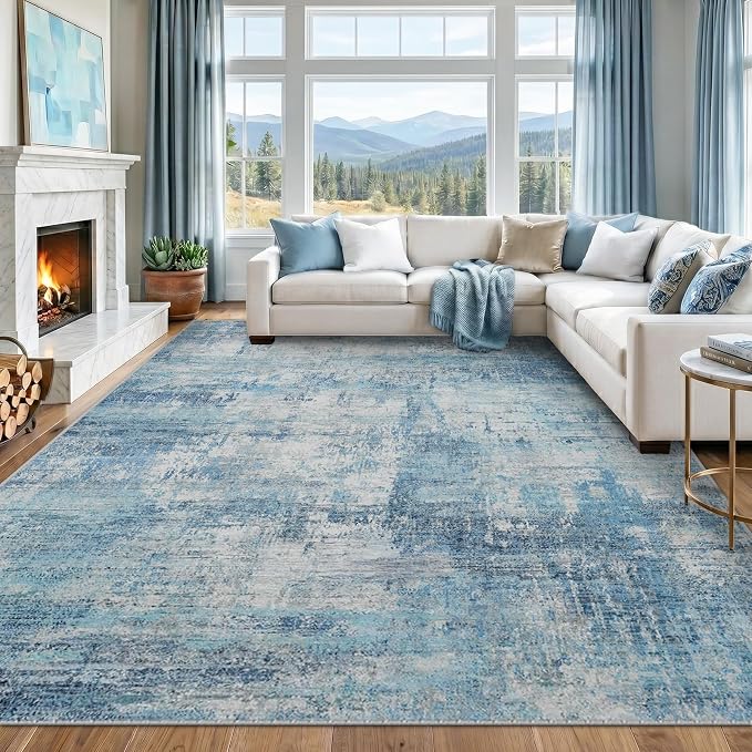 RELEANY Washable 6'x9' Abstract Area Rug - Image 8