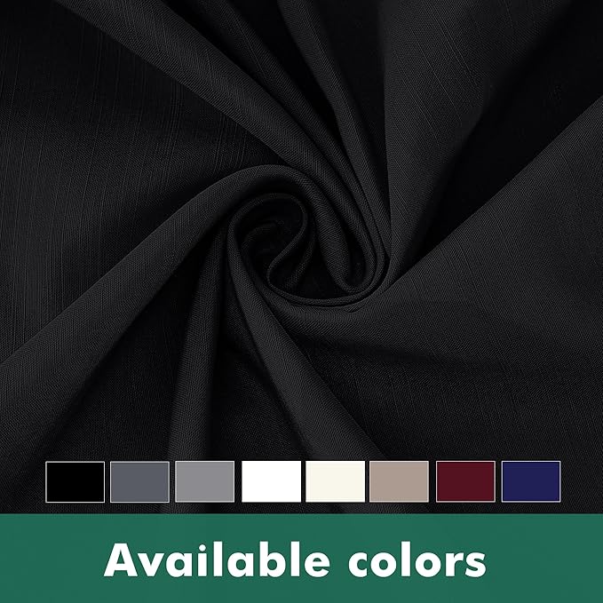 Biscaynebay Wrap Around Bed Skirts with Split Corners for King Beds 16" Drop, Black Elastic Dust Ruffles Adjustable Easy Fit Wrinkle & Fade Resistant Silky Luxurious Fabric Machine Washable