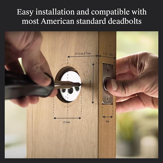 Level Lock (Matter) Smart Lock - World's Smallest, Most Beautifully Designed Matter-Over-Thread Deadbolt - Level App for iOS & Android | Works with Apple Home (Matte Black)