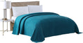 Beatrice Home Fashions Twin Channel Chenille Bedspread, Peacock | Soft by BeatriceHomeFashions