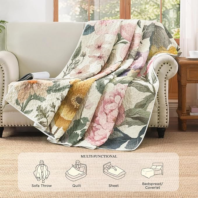 Quilt King Size, Reversible Polyester Coverlet Set - Image 4