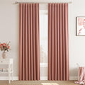 Joywell 100% Blackout Linen Curtains 90 Inches by Joywell