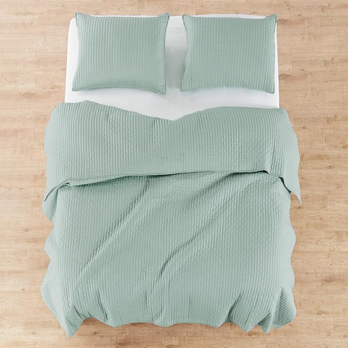 Levtex Home Cross Stitch Reversible Twin Bedspread Set - Image 7
