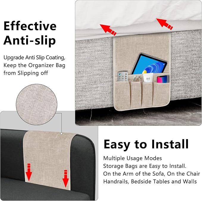 Remote Control Holder Couch Caddy, Armchair Caddy - Image 5