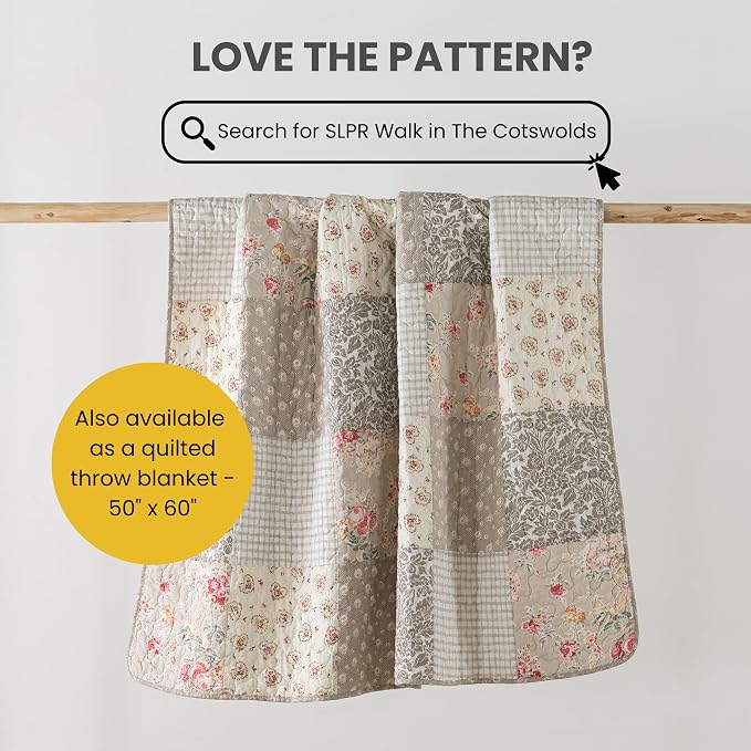 SLPR - Walk in the Cotswolds Patchwork Cotton Quilt Set, King - Image 8
