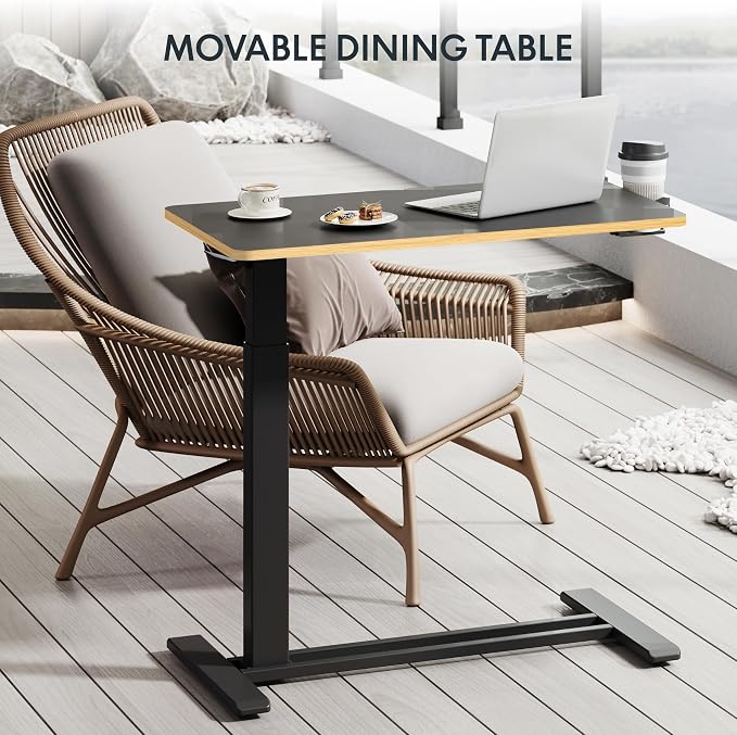 FLEXISPOT H7 32" Pneumatic Height-Adjustable Overbed Table - Image 9