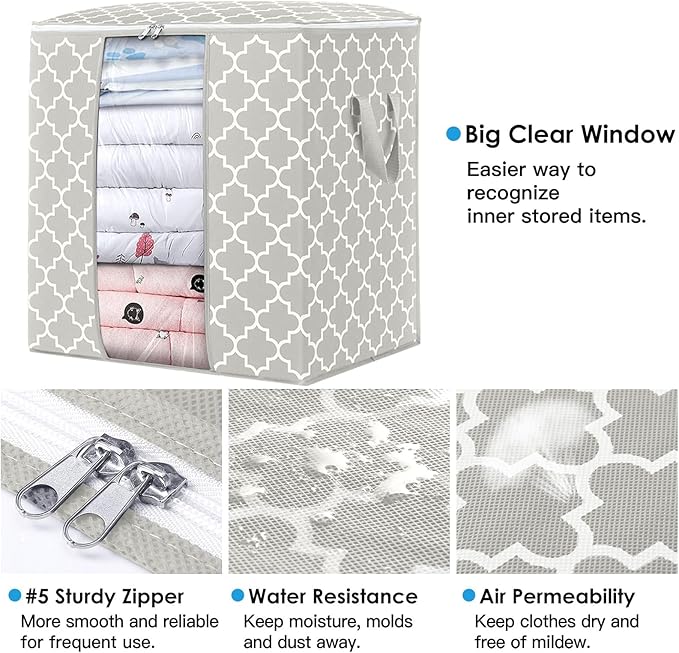 Storage Bags 8 Pack 100L Clothes Organization and Storage Containers | Large - Image 2