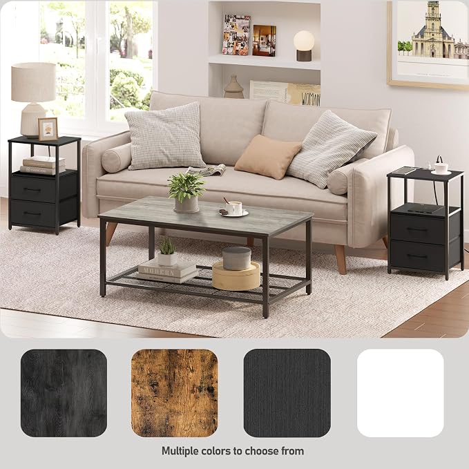 TUTOTAK Nightstands Set of 2, End Table - Image 6