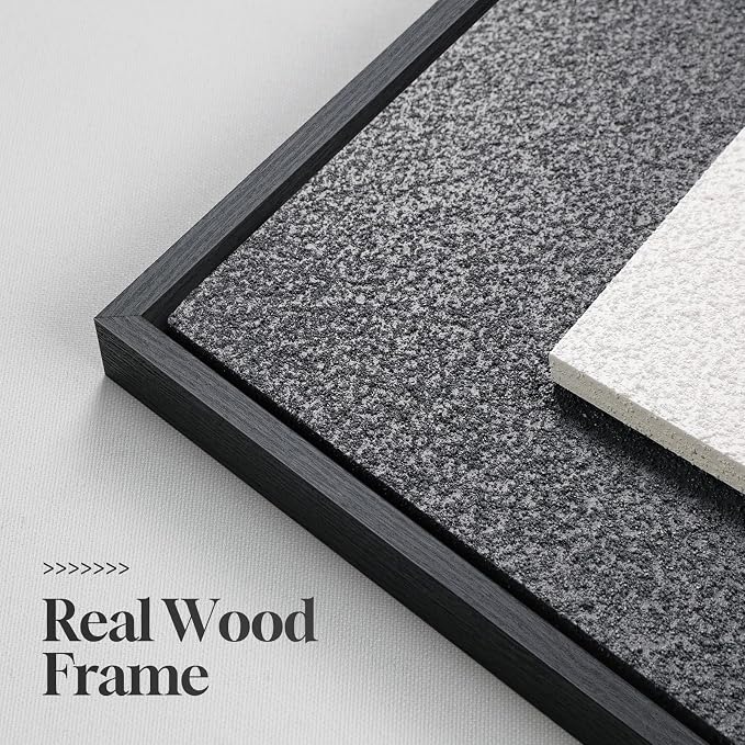 Large 3D Textured Framed Blue White Abstract Wall Art Set, 3 Piece 20x30 In | - Image 6