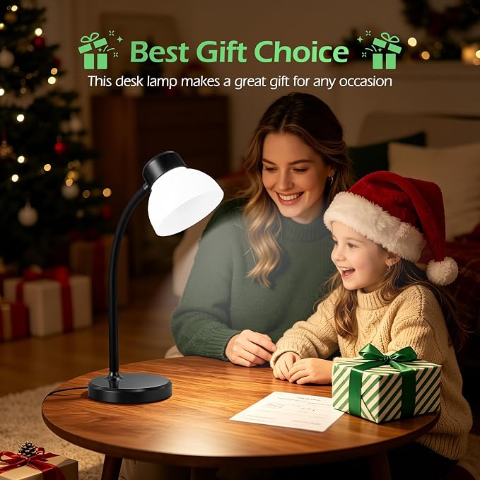 Desk Lamps for Home Office, Small LED Reading Lamp, 5000K Eye-Care Desk Light | - Image 7