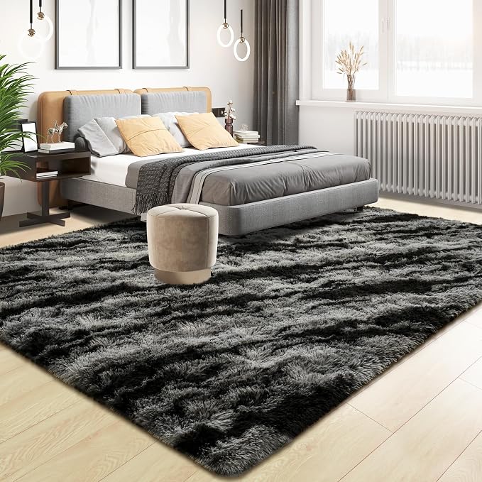 Area Rugs 9x12 for Living Room, Super Soft Fluffy Rugs for Bedroom, Modern - Image 3