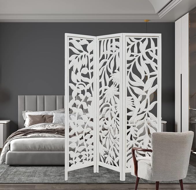 COTTON CRAFT Room Divider Wood Screen - Image 4