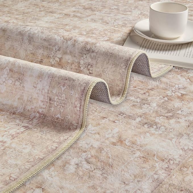 Latte&Fog 6x9 Beige Rugs for Living Room Large Netural Area Rug for Bedroom | - Image 8