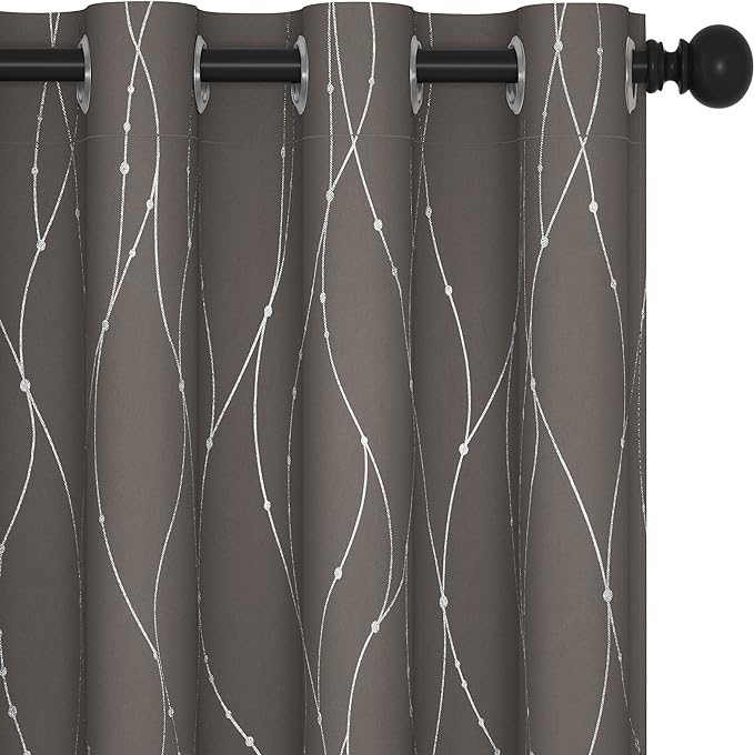 Deconovo Living Room Curtains 45 Inches Long, Thermal Insulated, Room Darkening by Unknown
