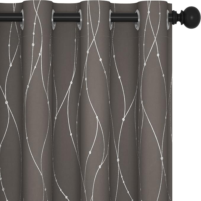 Deconovo Living Room Curtains 84 Inches Long, Thermal Insulated, Room Darkening by Unknown