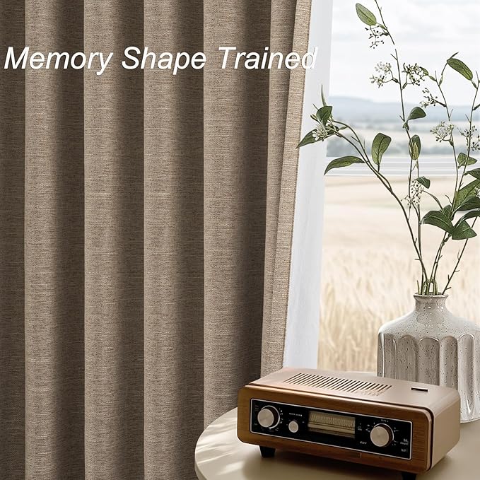 Topfinel Extra Long 132 Inch 100% Blackout Curtains - Image 3