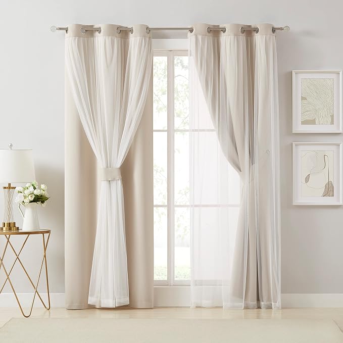 Bujasso Beige 80% Blackout Curtains - Image 7