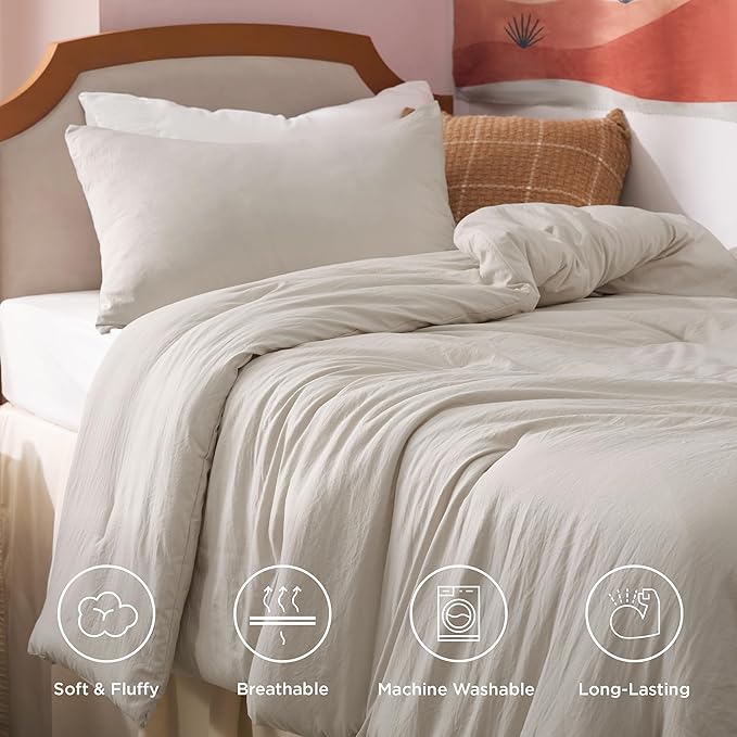 Bedsure Twin/Twin XL Comforter Set, 2 Pieces GentleSoft™ Bed Set, 1 Lightweight - Image 4