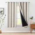 jinchan 95% Blackout Boho Curtains 54 Inch Length by JINCHAN