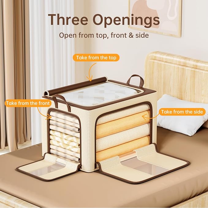 3 Openings Clothes Storage Bins - Image 2