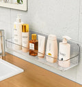 Shower shelves, Adhesive Clear Acrylic Bathroom caddy Organizer | Large Capacity by JNDETOP