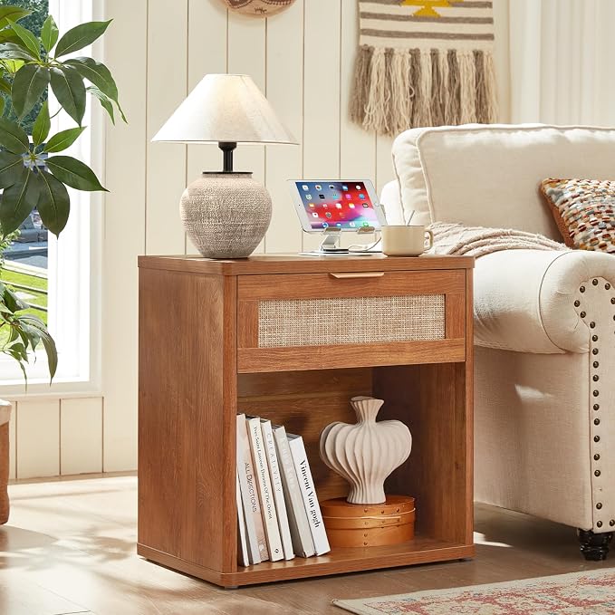 LEYAOYAO Rattan 23" Nightstands - Image 2