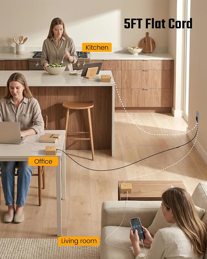 USB Power Strip Surge Protector - Image 6