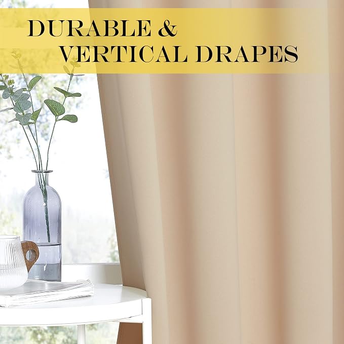 NICETOWN 72 inch Bedroom Curtain, Thermal Insulated Grommet Window Treatments - Image 5