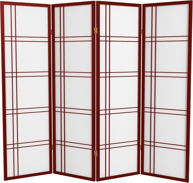 Red Lantern 5 ft. Tall Double Cross Shoji Screen by RedLantern