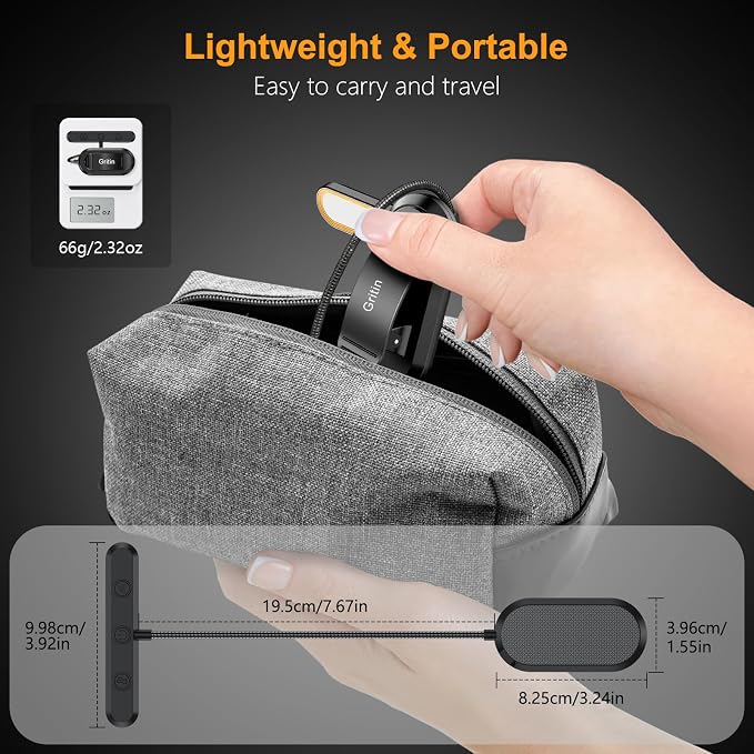 Gritin Rechargeable Book Light for Reading in Bed - Image 8
