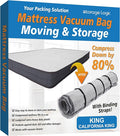 Foam Mattress Vacuum Bag with 4 Adjustable Straps, King/California-King | by StorageLogic