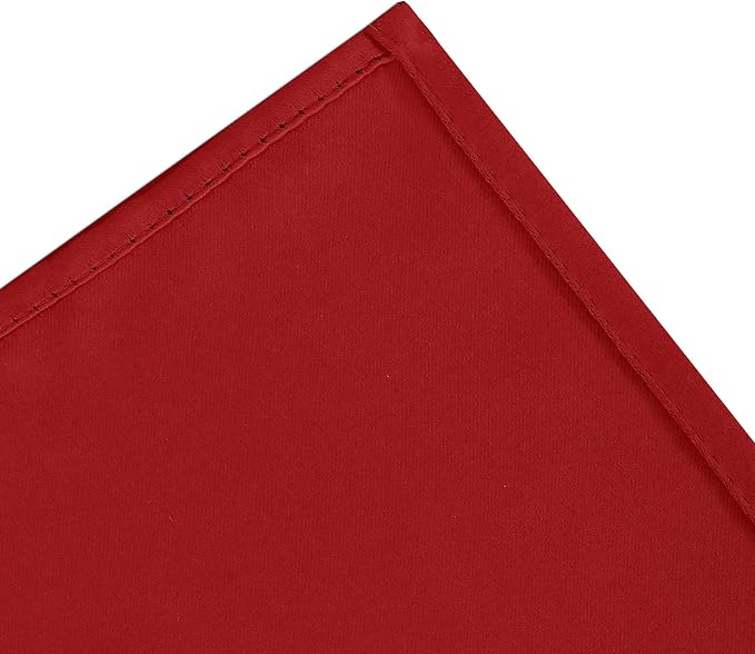 Blackout Curtains 66 x 95 inch/Bright Red Curtains Set of 2 Panels/Thermal - Image 8