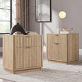 T4TREAM 23'' Fluted Nightstand Set of 2 by T4TREAMFurniture