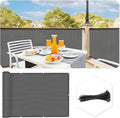 Custom Size 3'x5' Dark Grey Balcony Privacy Screen 90% UV Block | Windscreen by SUNLAX