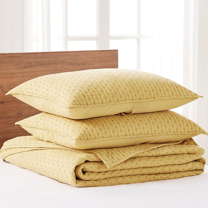 Levtex Home Cross Stitch Reversible King Bedspread Set - Image 3