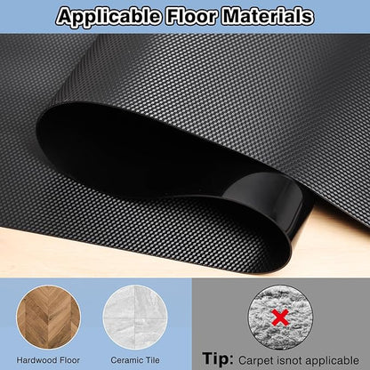 36"x 48" Chair Mat for Hard Floors, Durable Office Chair Mat for Tile &Laminate Floor, Easy to Clean Desk Floor Mats for Hard Floors, 3D Carbon Fiber Pattern Floor Protector,Waterproof Office Mat