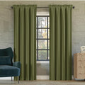 Sun Zero Oslo Theater Grade Extreme 100% Blackout Rod Pocket Curtain Panel by SunZero%E2%84%A2