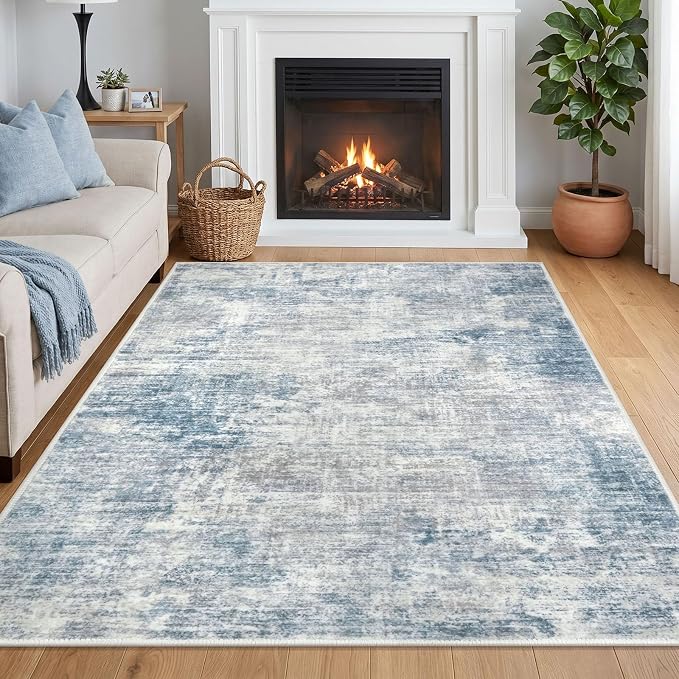 Abstract Area Rugs 5x7 Ft Washable Rugs by iOhouze