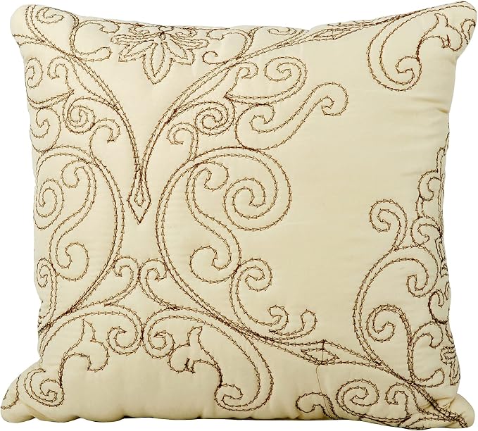 Home Soft Things Damask 4 Piece Bedspread Set, Scalloped Edge Reversible - Image 4