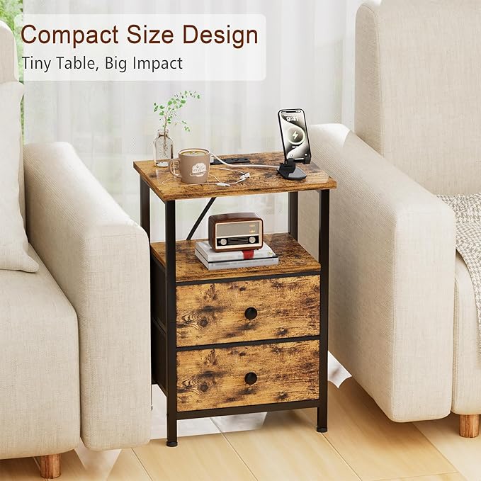 Night Stand, Small Nightstand - Image 6