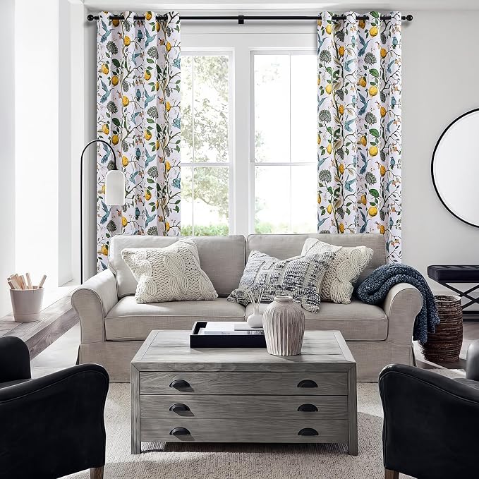 Topfinel Floral Curtains & Drapes Coquette Winter Blackout Elegant Vintage - Image 5