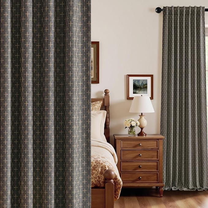 MIULEE 100% Blackout Decorative Linen Curtains by MIULEE